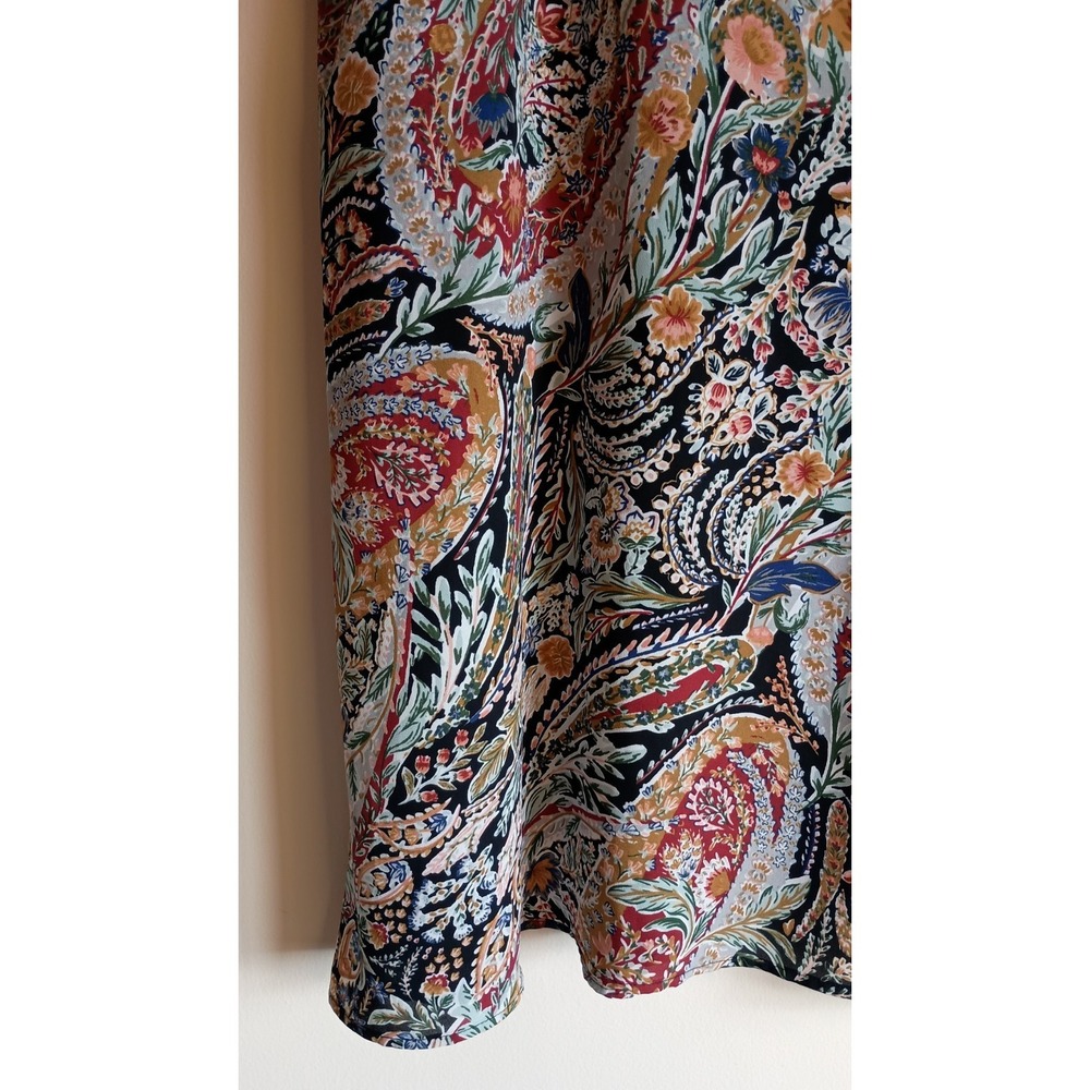 Vince Camuto Paisley Floral Midi Skirt Women's XL Boho Western Charm Lined Flowy - Picture 5 of 12